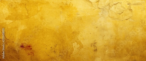 Textured Yellow Grunge Background with Scratches and Creases