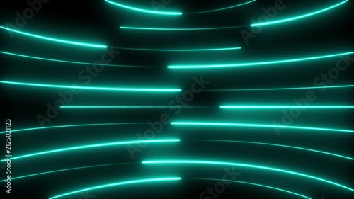 neon line animation on a black background