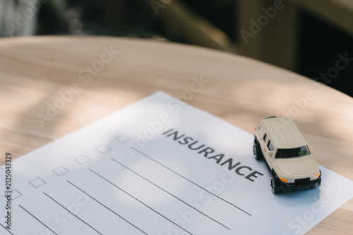фотографія Car insurance concept