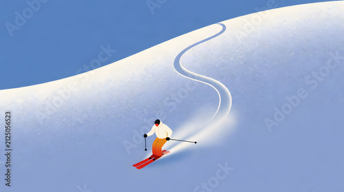 snowboarder on the slope