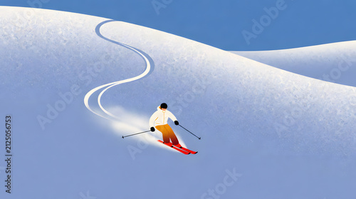 snowboarder on the slope