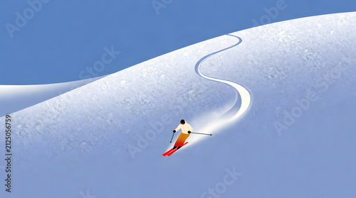 snowboarder on the slope