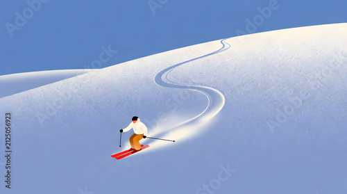 snowboarder on the slope