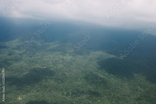 The view from the airplane window
