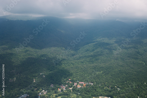 The view from the airplane window