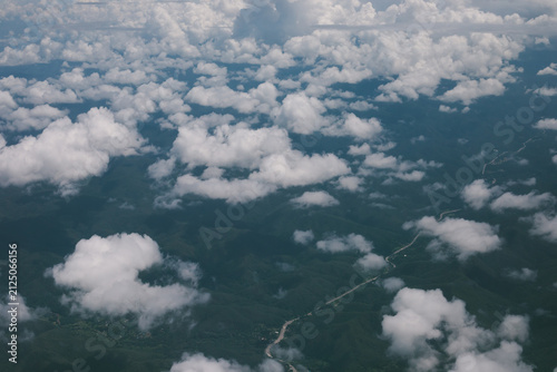 The view from the airplane window