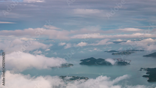 The view from the airplane window