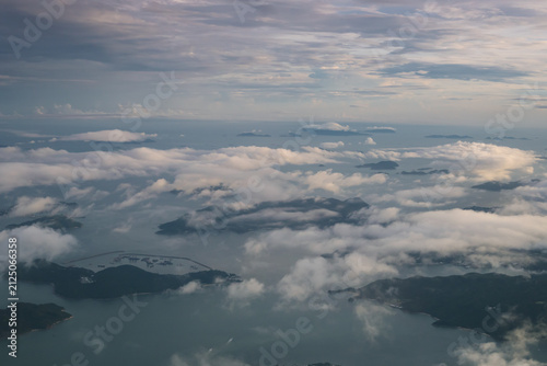The view from the airplane window