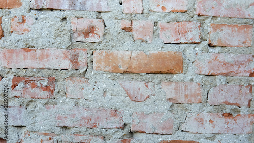 Foto Old Red Brick Wall Texture Background