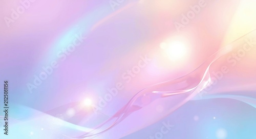 Abstract Colorful Wave Patterns with Soft Light and Pastel Hues