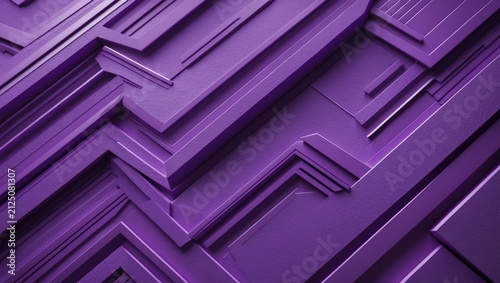 Abstract Purple Textured Layers with Geometric Patterns and Depth