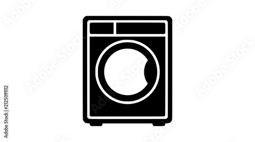 Washing machine icon isolated on white background