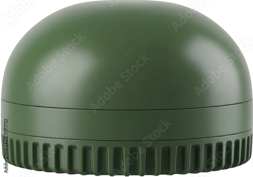 Green military helmet isolated on plain background isolated on transparent background