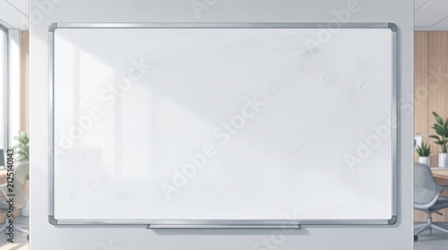 Blank Whiteboard Surface – Clean Education Background