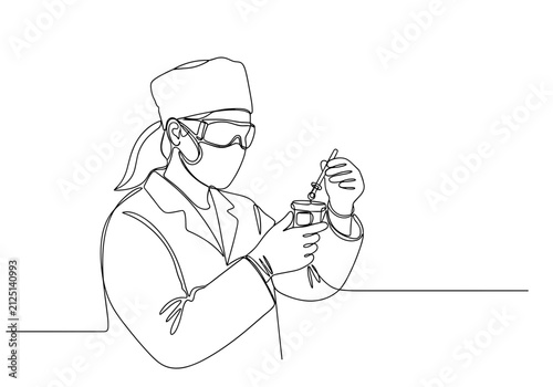 Forensic expert examining evidence for criminal investigation
