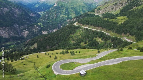 Grossglockner High Alpine Road winding through Austrian mountains