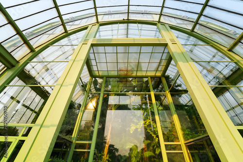 Greenhouses of the garden of Plants in the 5th arrondissement  of Paris city