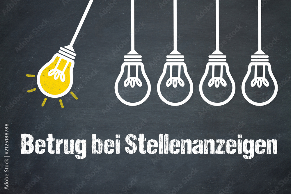 Fototapeta premium Betrug bei Stellenanzeigen 