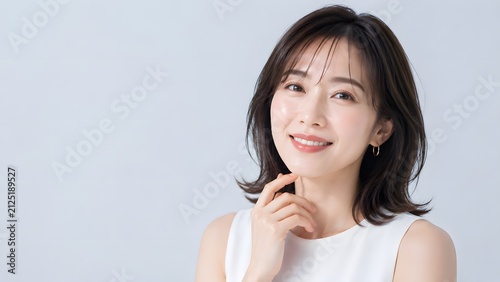 ナチュラルな大人の女性の美容ポートレート