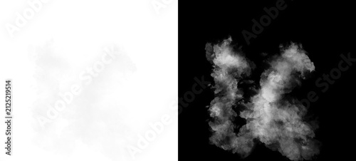 Natural White Smoke Plume PNG on Transparent and Black Background, Realistic Fog Overlay, Steam Cloud Effect, Mist Texture, Atmospheric Design Element