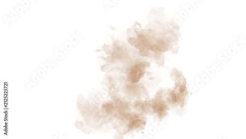 Realistic Desert Dust Smoke PNG Isolated on Transparent Background, Brown Sand Overlay, Atmospheric Dirt Cloud, Dry Powder Texture, Natural Dust Effect