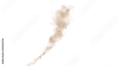 Natural Brown Dust Plume PNG on Transparent Background, Realistic Sand Cloud Overlay, Desert Debris Effect, Dry Dirt Mist Texture, Atmospheric Element