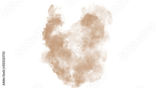 Realistic Brown Dust Smoke Cloud PNG Isolated on Transparent Background, Sandstorm Dust Overlay, Natural Debris Mist Effect, Atmospheric Desert Dust Texture