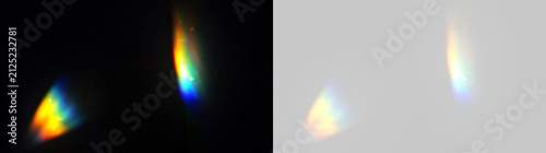 Crystal light spectrum png with colorful rainbow glow, diamond sparkle effect and transparent decorative composition.