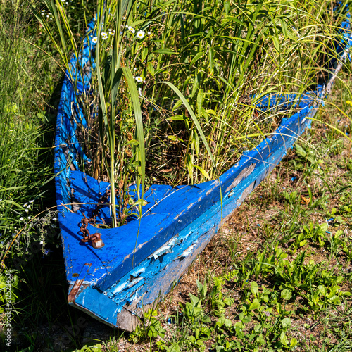 Forgotten Blue Boat