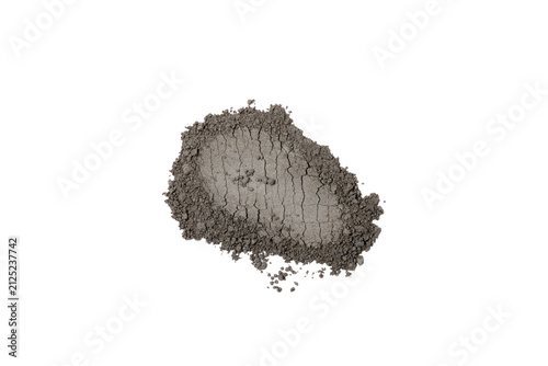 Obraz na płótnie Natural dry clay face mask powder isolated on white background