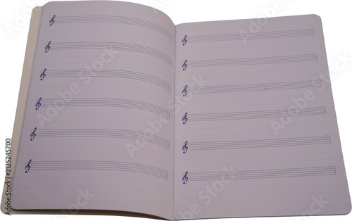 Music manuscript paper on a transparent background