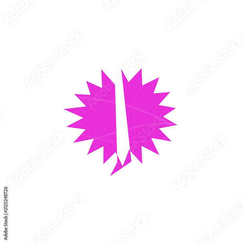 Modern stylized letter j with sharp geometric spikes icon isolated on transparent background