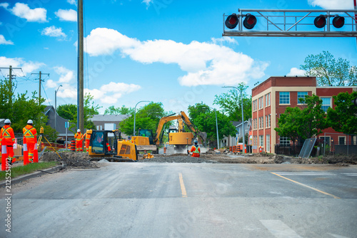 railway construction in Ontario, Canada