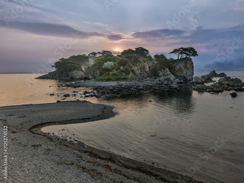 Sunrise In the Bay of Gamov Peninsula in Primorye, Russia