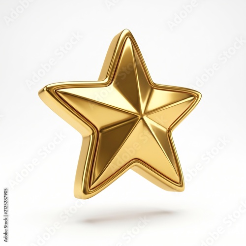 Luxury Gold Star 3D Icon