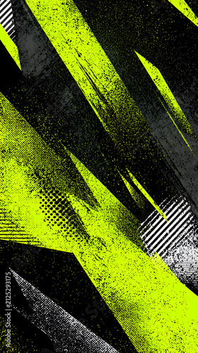 Bold athletic apparel background featuring sharp geometric shapes and energetic vector wallpaper design