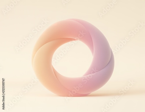 Soft pastel ring swirls elegantly against a gentle cream backdrop