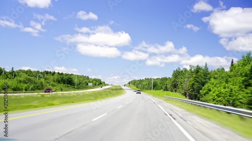 Summer driving through New Scotland, Canada, capturing natural beauty