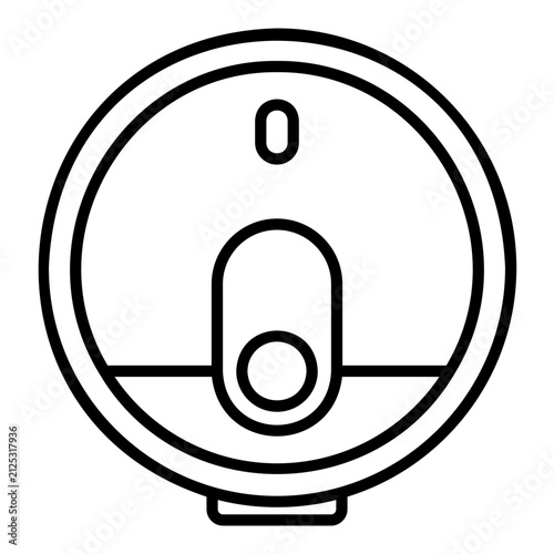 Robot vacuum cleaner icon for cleaning floors automatically