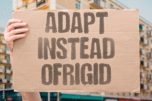 Canvastavla "Adapt Instead OfRigid" Flexibility is superior to stubborn resistance