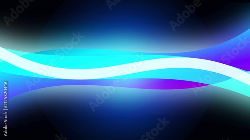 Seamless cinematic abstract fluid waves motion background. Glowing neon liquid light and volumetric aura for AI technology, SaaS web design, data flow, and corporate B2B enterprise presentations.