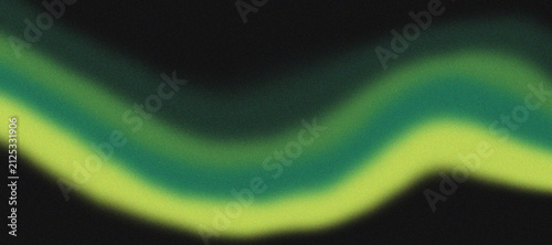 Abstract Green Cyan Gradient Wave Background with Soft Grain Noise Texture on Dark Black Backdrop