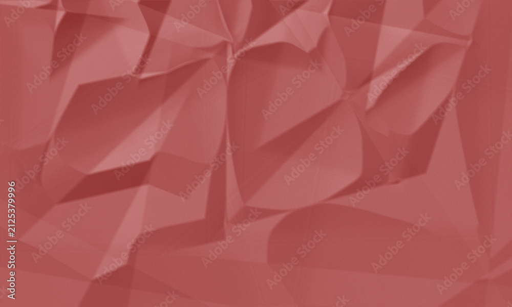 Obraz premium Vibrant pink crumpled paper texture for creative design. Abstract soft wrinkled background with gradient color effect.