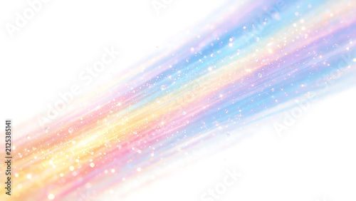 Rainbow Sparkle Light Streak