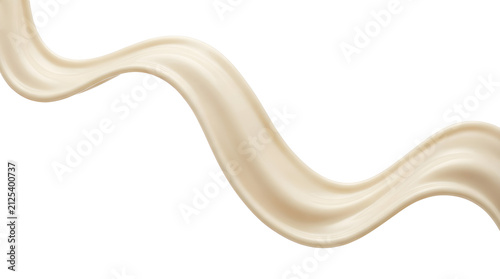 A splash of cream in a wave for the concept of food and drink ingredient.