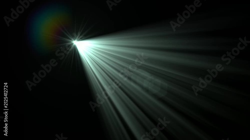 optical lens flares light moving in the sun light . Optical lens flare effect. 4k stock video 