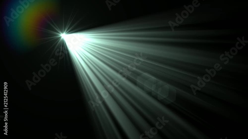 optical lens flares light moving in the sun light . Optical lens flare effect. 4k stock video 