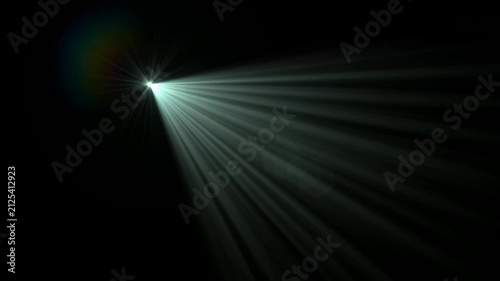 optical lens flares light moving in the sun light . Optical lens flare effect. 4k stock video 