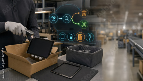 Reverse Logistics Product Returns Processing with Smart Scanning UI