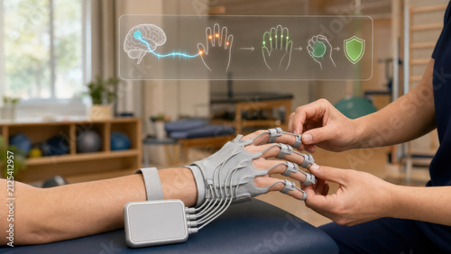 Hand Neurorehabilitation Robotic Glove with Neural Network Interface